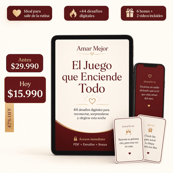 El Juego que Enciende Todo — 44 Desafíos para Parejas + 6 Bonus + 2 Videos Exclusivos
